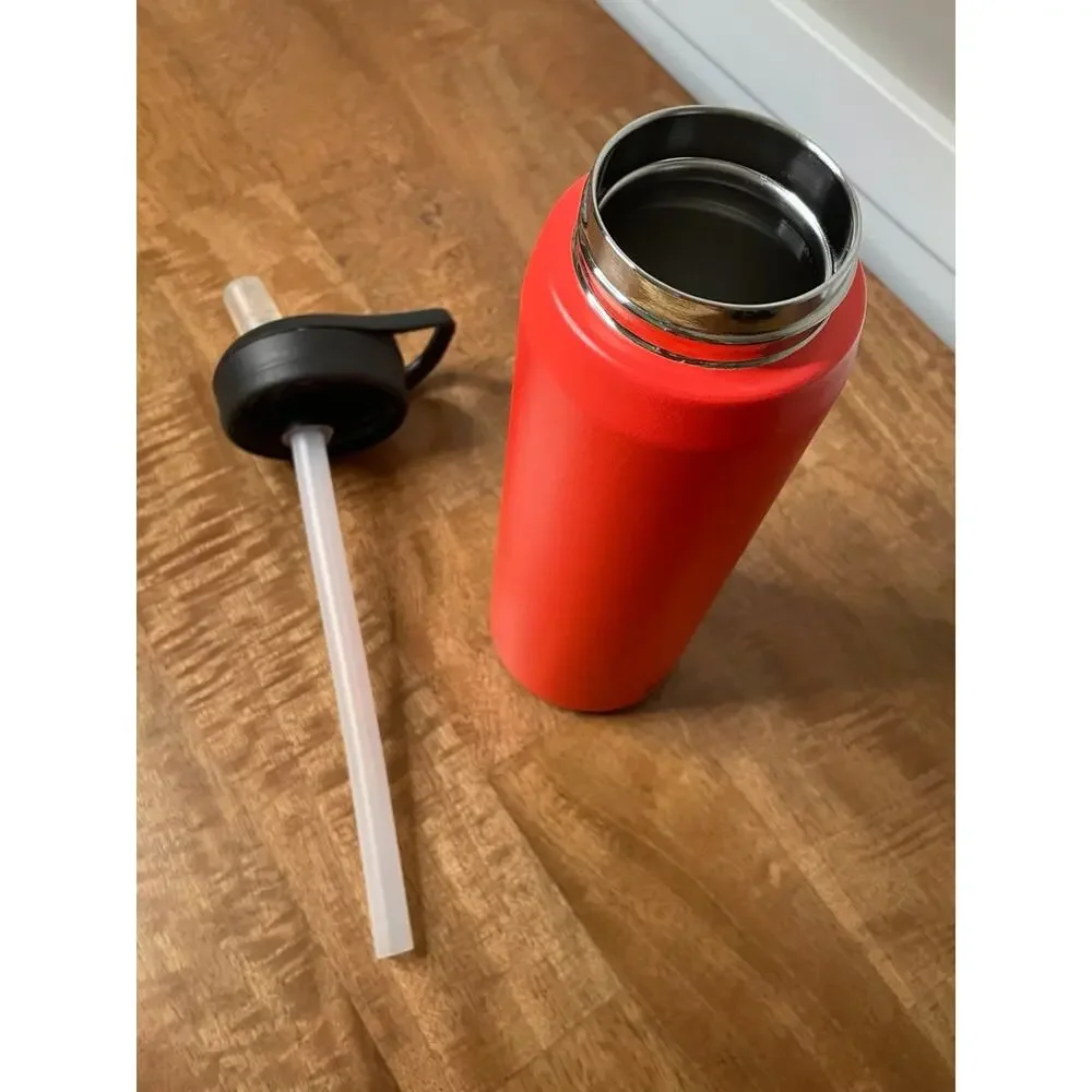 CamelBak Eddy+ 25oz Insulated Stainless Steel Water Bottle Red Straw Lid BPA Fre